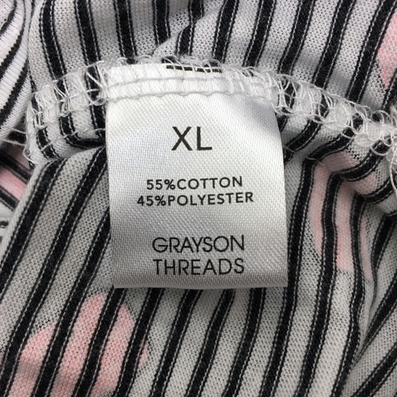 GRAYSON THREADS T Shirt Top Popsicles Stripe Hi Lo Hem Short Sleeves Size XL - Picture 7 of 10